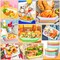 MotBach 100 Pack 3 LB Colorful Paper Food Boat Trays Disposable Paper Boats, Food Boats Colored Paper Food Serving Boat Tray Basket for Snack Burger BBQ Popcorn Taco Fries Carnival Festival Nacho